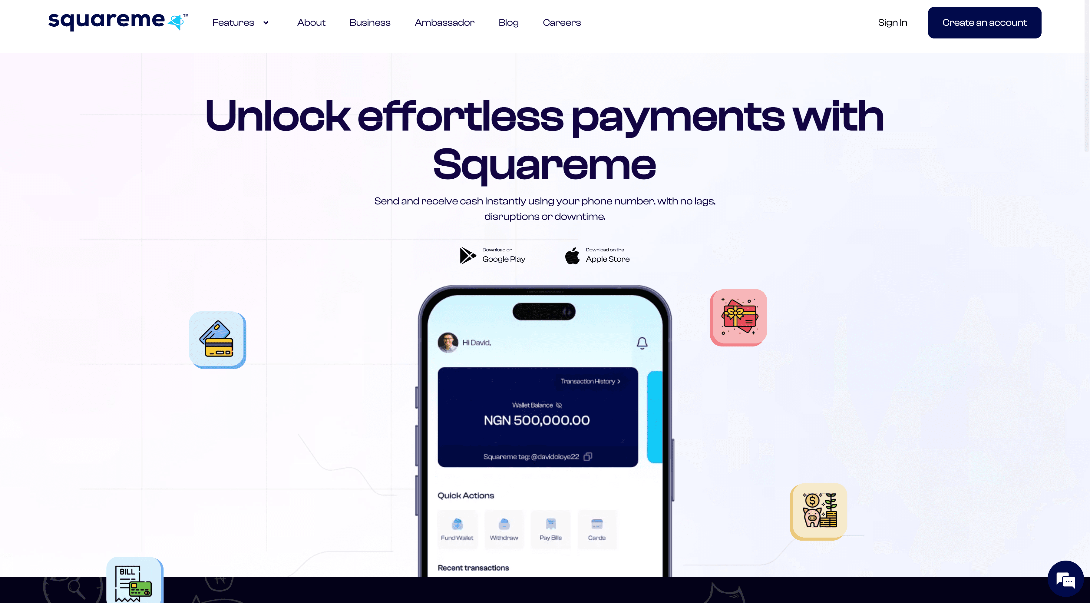 Squareme Web